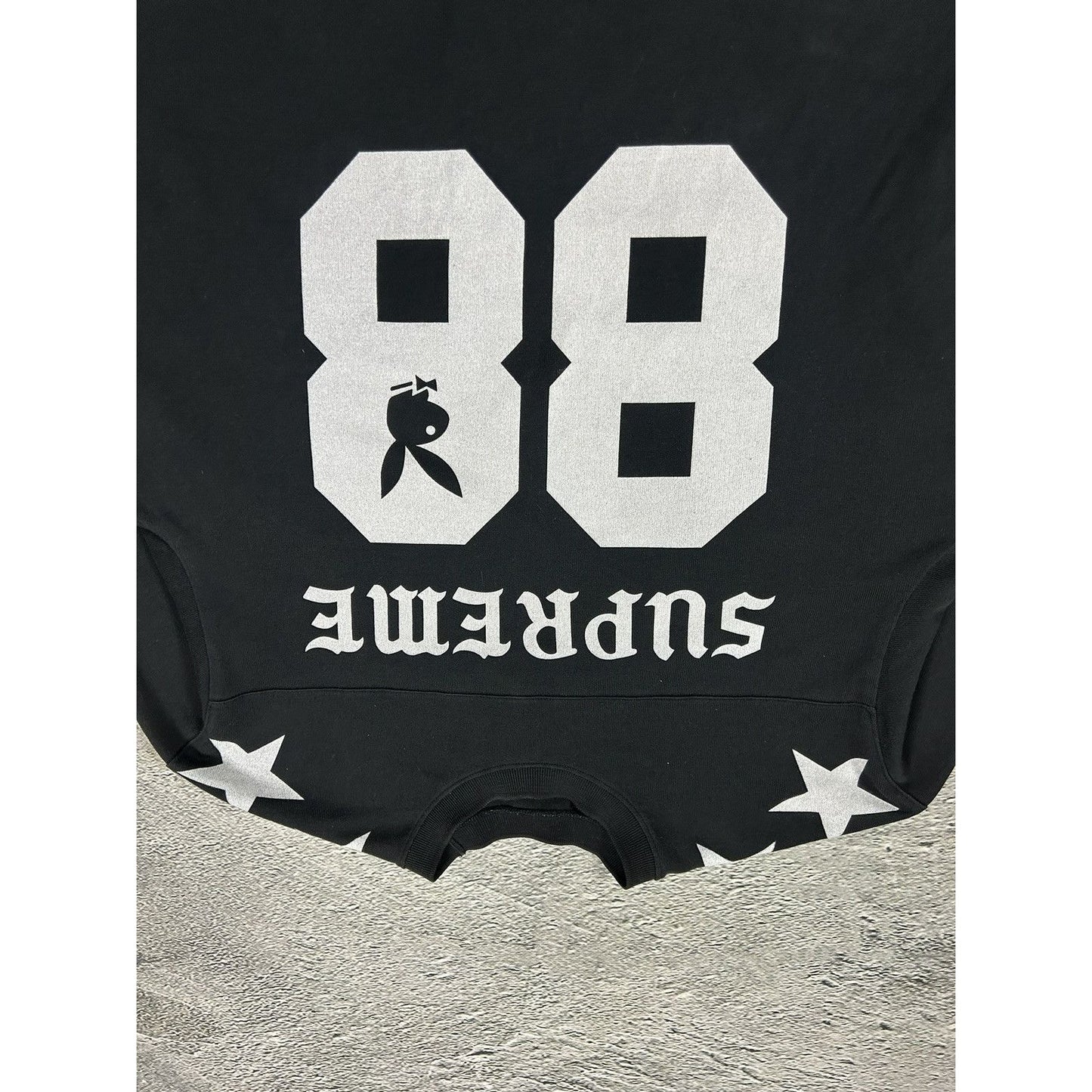 Supreme x Playboy SS26 black Crewneck Football Top
