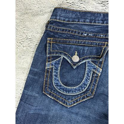 True Religion jeans vintage Ricky denim pants blue big logo