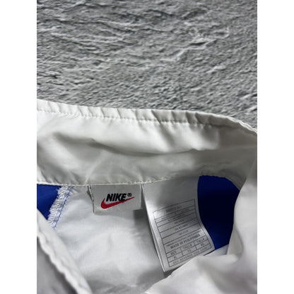 Nike track jacket nylon white blue vintage 90s