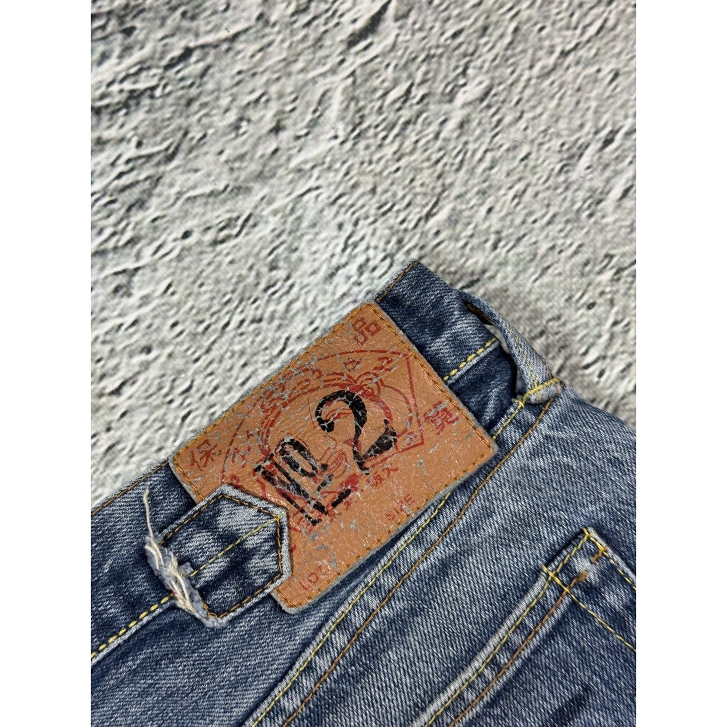 Evisu jeans vintage embroidery seagull logo selvedge denim