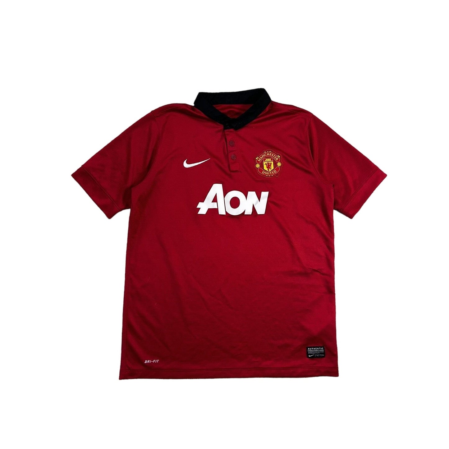 Manchester United jersey red AON vintage 2013 2014 Nike