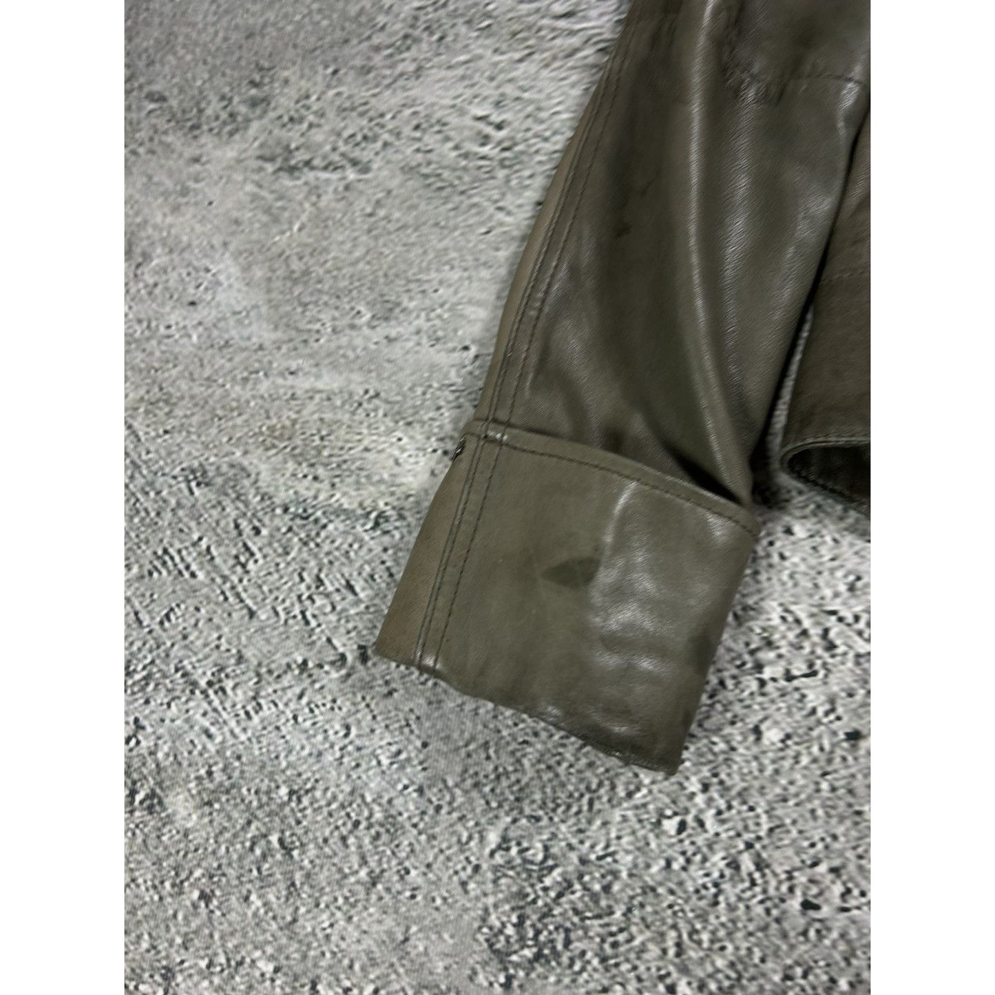 Diesel leather jacket brown vintage avant garde