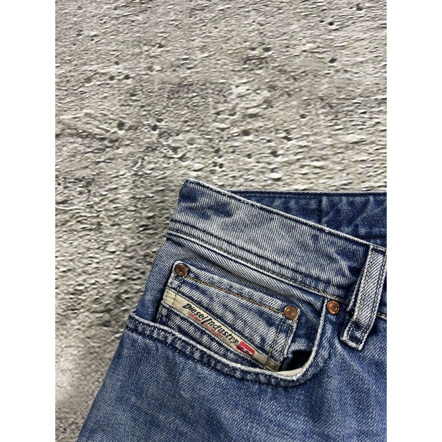 Diesel jeans vintage blue Zathan Y2K bootcut flares