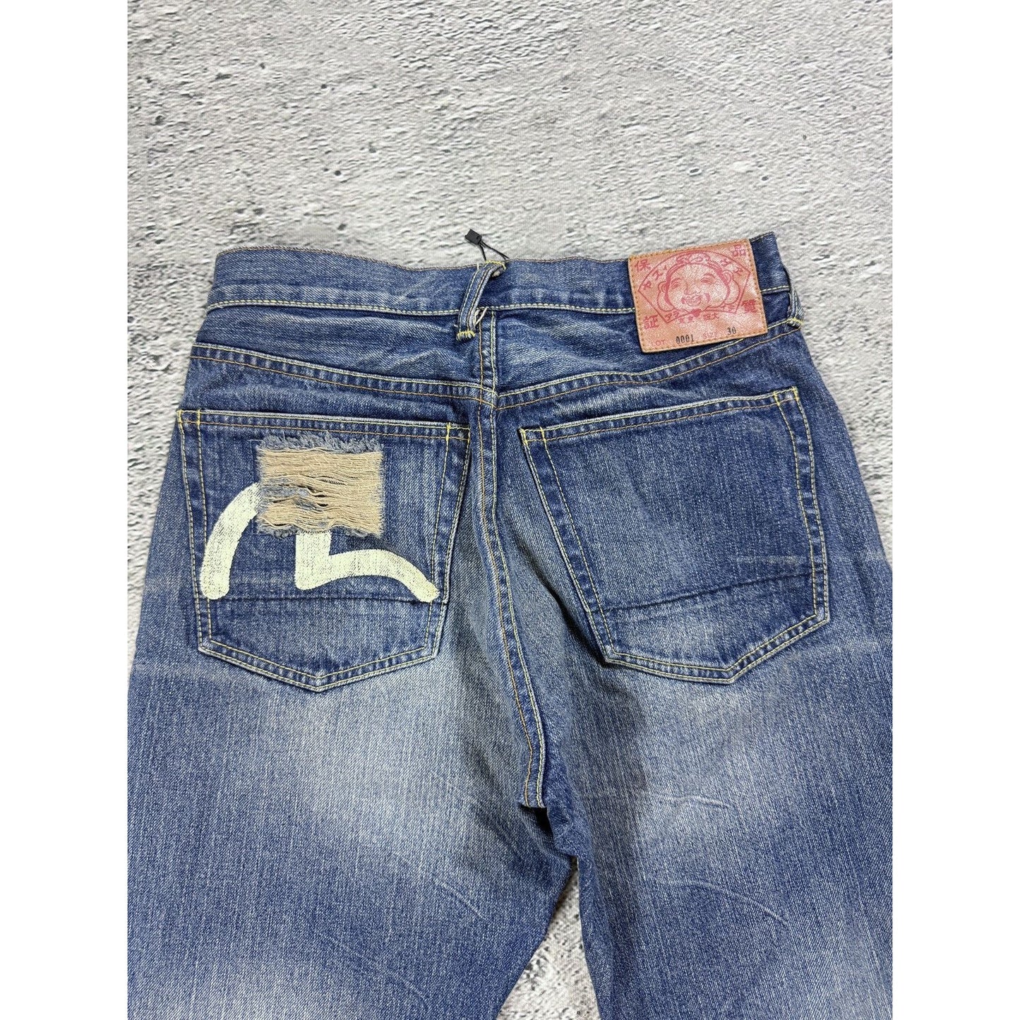 Evisu jeans vintage seagull logo selvedge denim