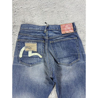 Evisu jeans vintage seagull logo selvedge denim