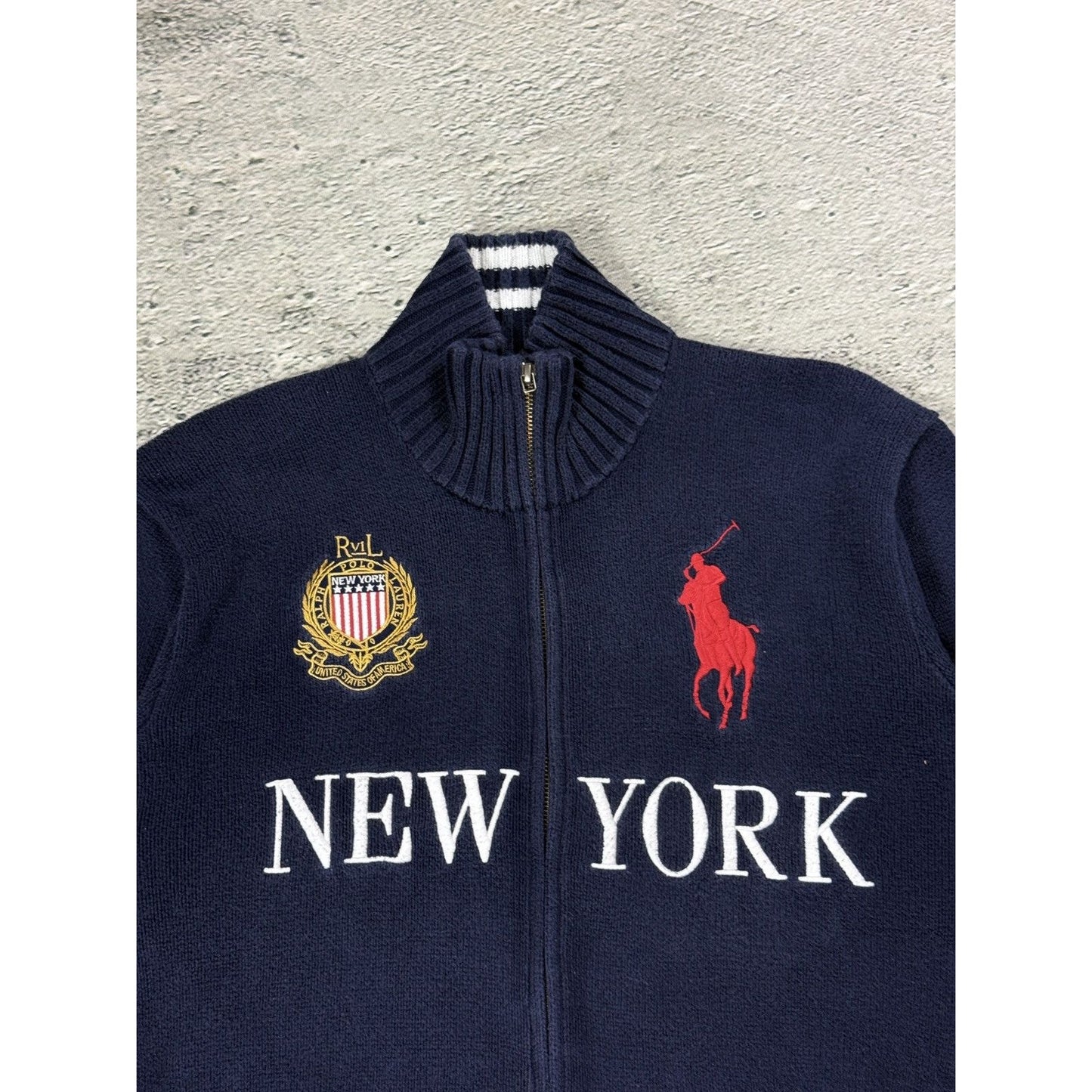 Chief Keef Polo Ralph Lauren zip sweater New York big pony