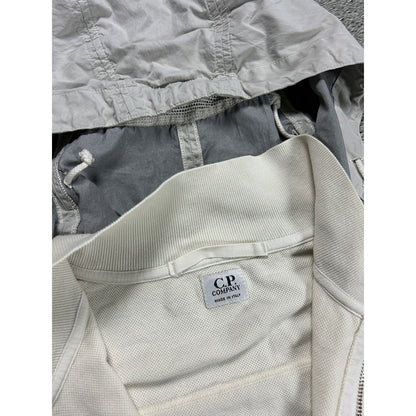 C.P. Company zip hoodie nylon hood white 2005