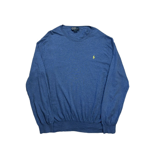 Polo Ralph Lauren vintage blue sweater cotton