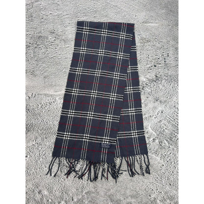 Burberry scarf lambswool cashmere grey nova check