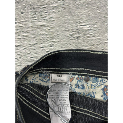Evisu x Puma vintage black skirt seagulls Y2K