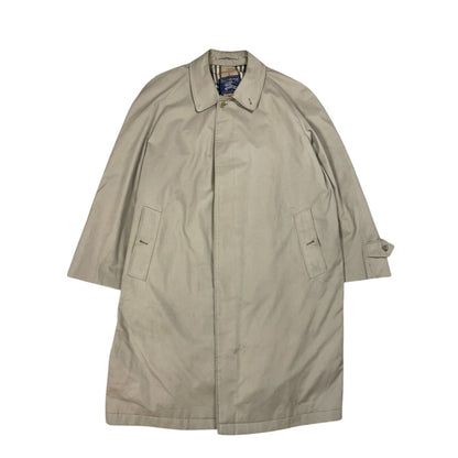Burberrys trench coat beige wool lining vintage nova check