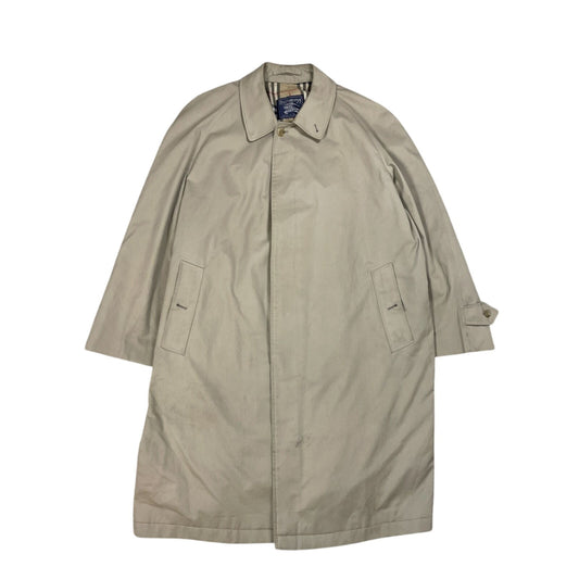 Burberrys trench coat beige wool lining vintage nova check
