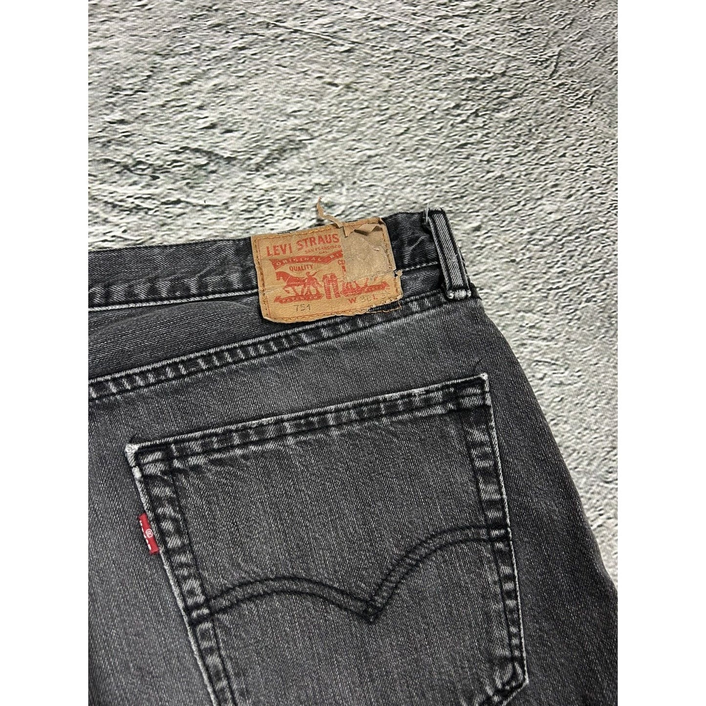 Levi’s jeans 751 baggy grey denim pants vintage
