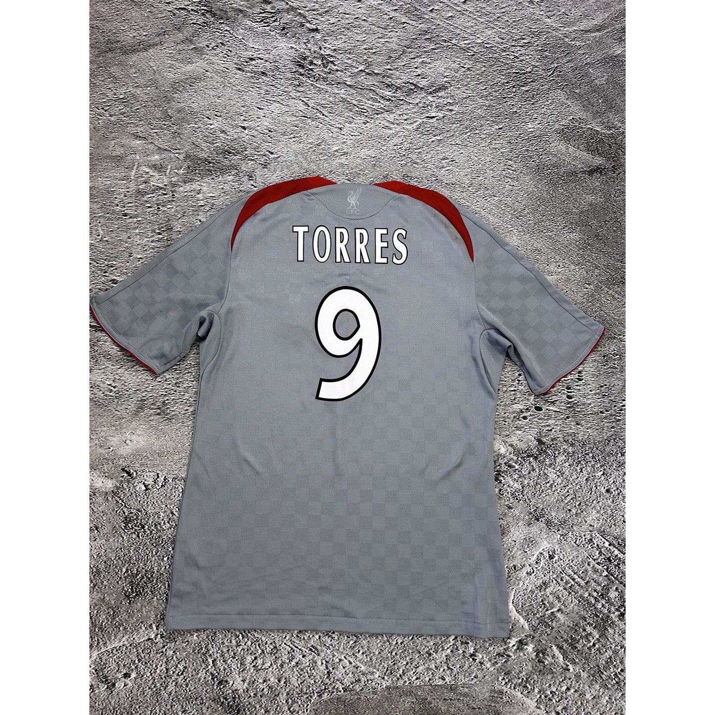 Torres Liverpool jersey grey carlsberg 2008 2009
