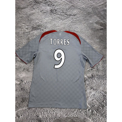 Torres Liverpool jersey grey carlsberg 2008 2009