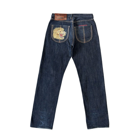 Evisu Yamane jeans vintage design selvedge embroidery dragon