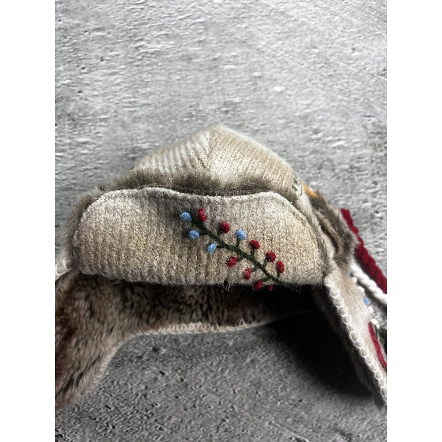 True Religion trooper hat vintage Y2K ushanka alpaca fur