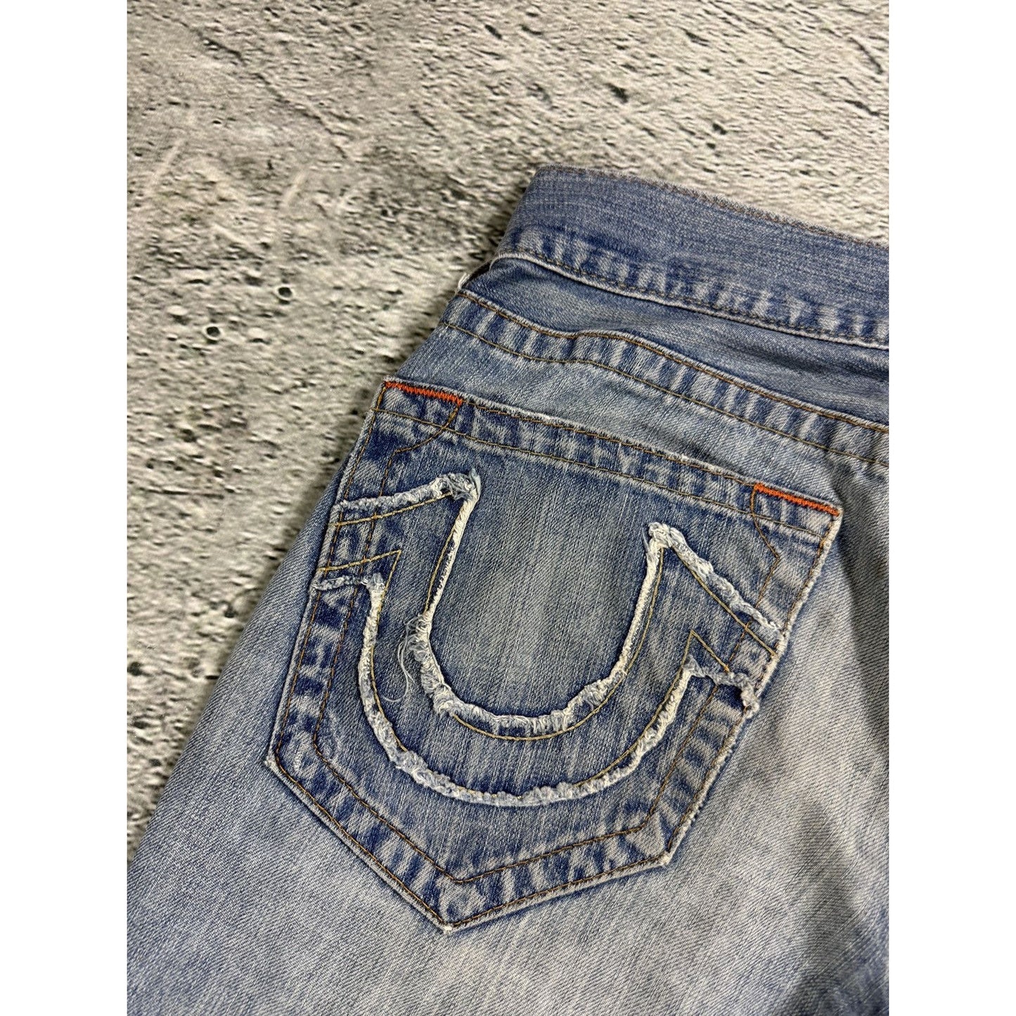 True Religion jeans vintage denim pants blue distressed