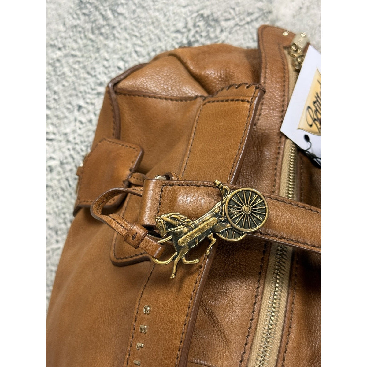 Celine orlov bag les cuirs sulky brown handbag 2006