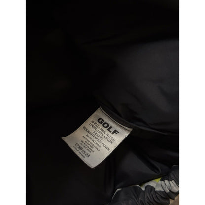 Golf Wang flames jacket down puffer black lime 2019 OG