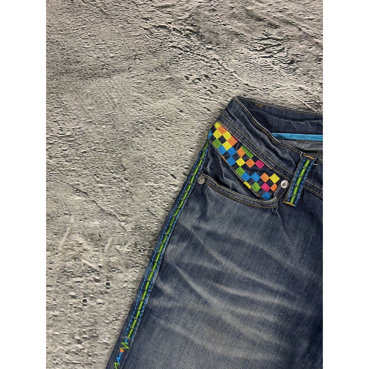 Coogi bootcut jeans embroidery big logo Y2K denim pants