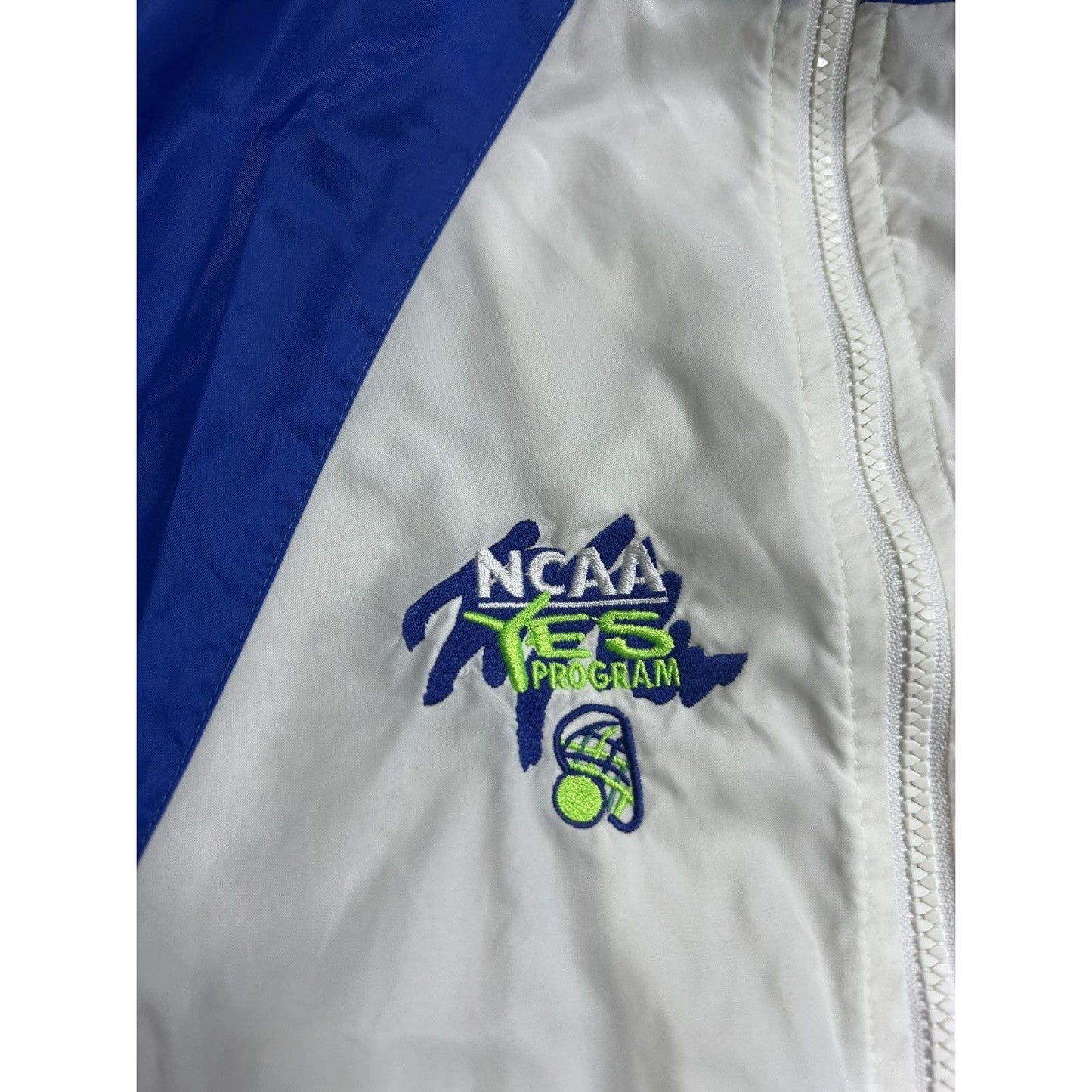 Nike track jacket nylon white blue vintage 90s