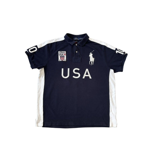 Chief Keef Polo Ralph Lauren USA vintage shirt navy blue