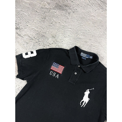 Chief Keef Polo Ralph Lauren USA black Polo t-shirt big pony
