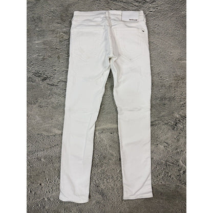 True Religion jeans biker rocco white washed Y2K slim skinny