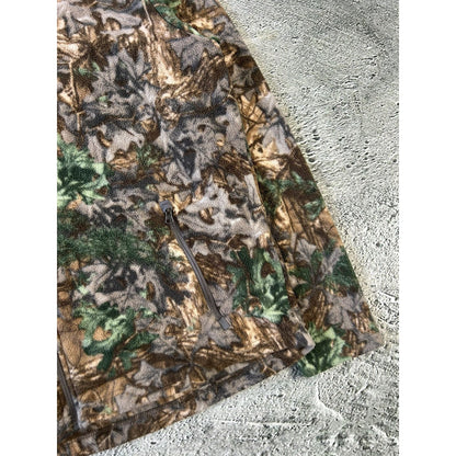 Realtree Camouflage fleece sweatshirt full zip vintage