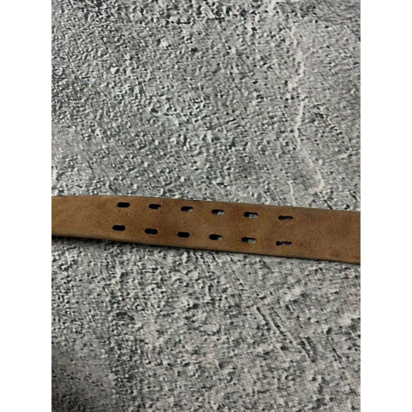 Diesel belt leather big buckle brown Y2K