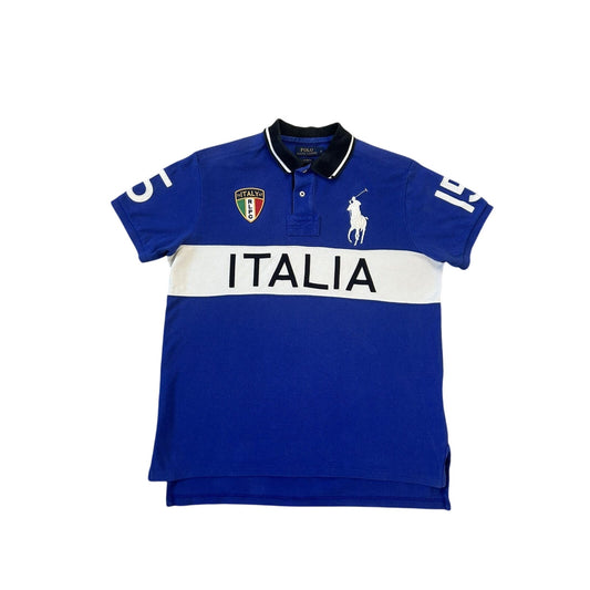 Chief Keef Polo Ralph Lauren Italia vintage blue polo shirt