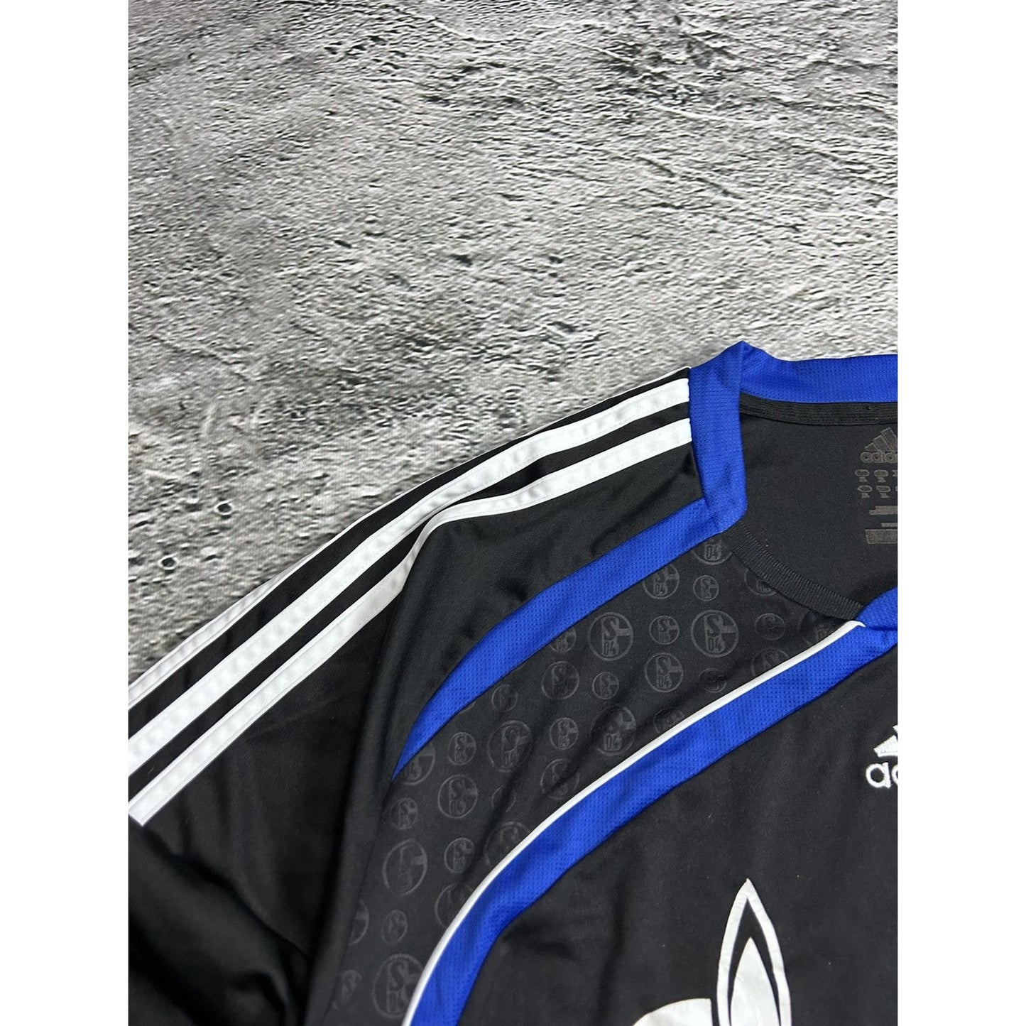 Schalke 04 2008/2009 vintage Adidas Jersey black Gazprom