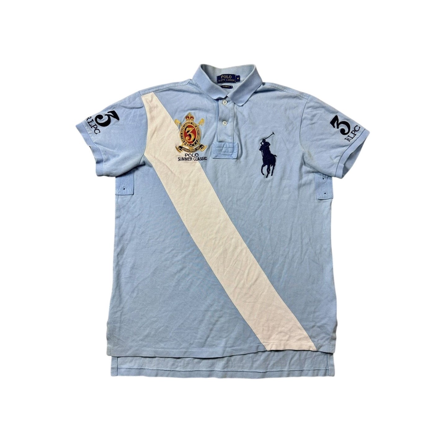 Chief Keef Polo Ralph Lauren T-shirt vintage baby blue navy