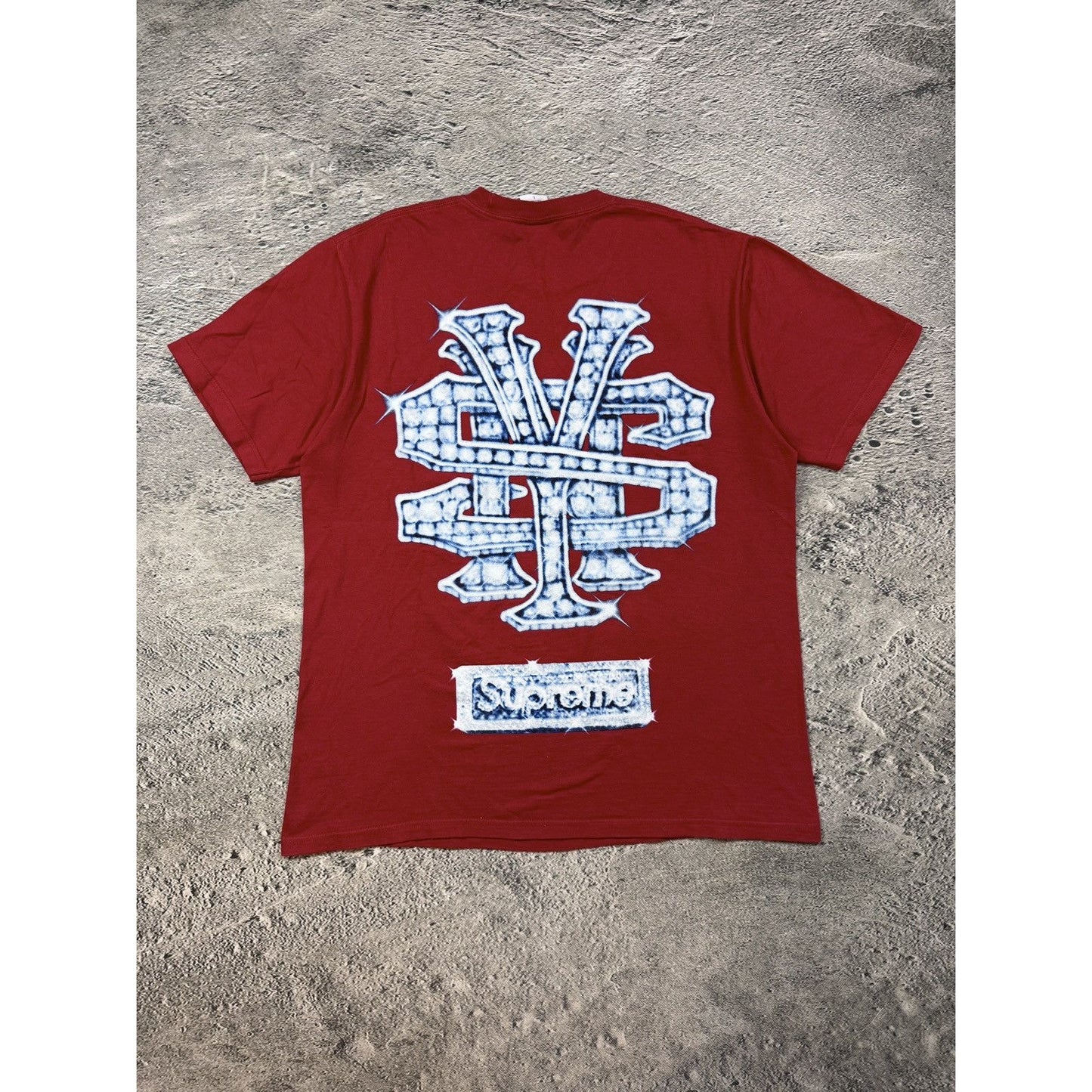 Supreme Snowman T-shirt red fw25