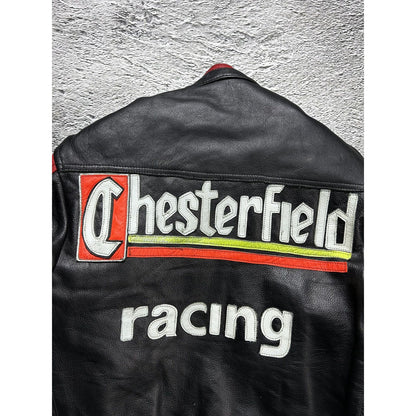 Chesterfield Racing Leather Jacket Racing vintage