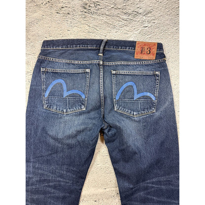 Evisu jeans vintage navy blue seagulls Genes