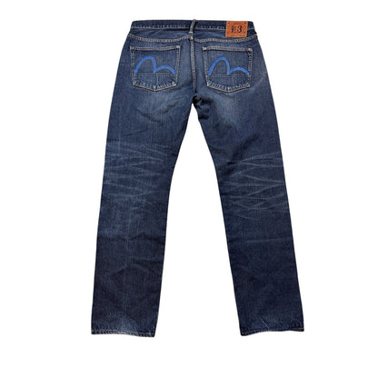 Evisu jeans vintage navy blue seagulls Genes