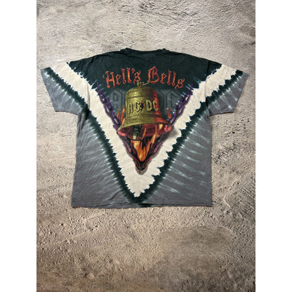 AC/DC Liquid Blue vintage Hell's Bells Rock n Roll Tie Dye