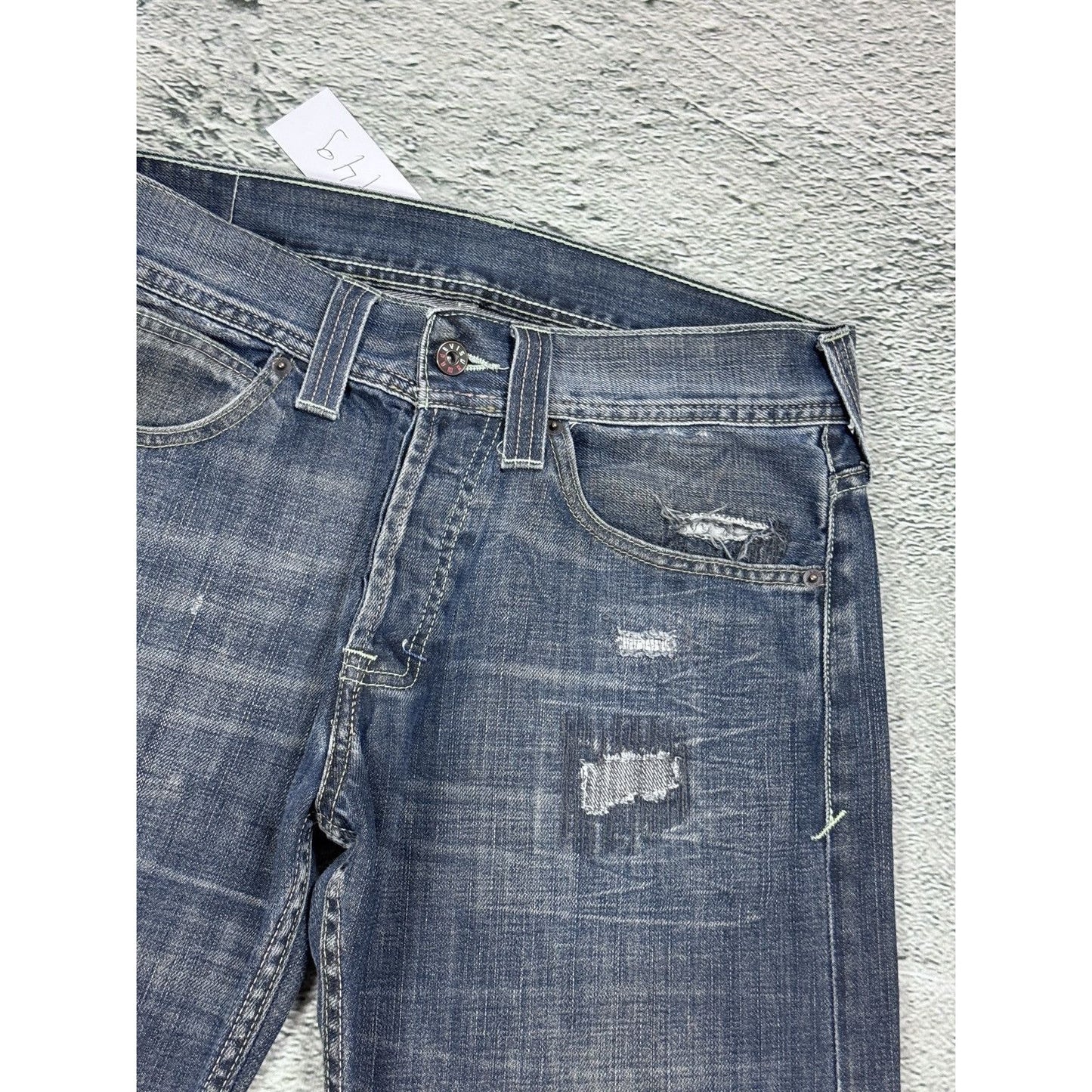 Evisu x Puma vintage navy jeans mint seagulls