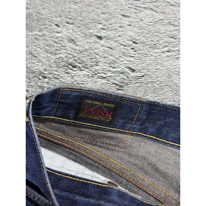 Evisu jeans daicock big logo red selvedge denim