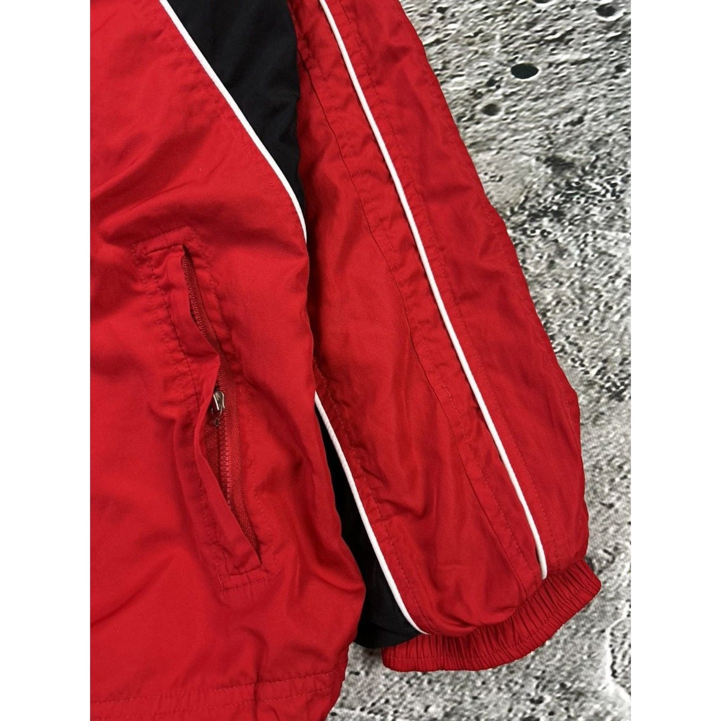 Puma tracksuit pants jacket vintage red black Y2K drill