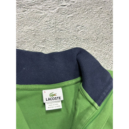 Lacoste green sweatshirt half-zip