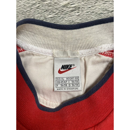 Nike Crewneck Vintage Red Big Logo swoosh 90s