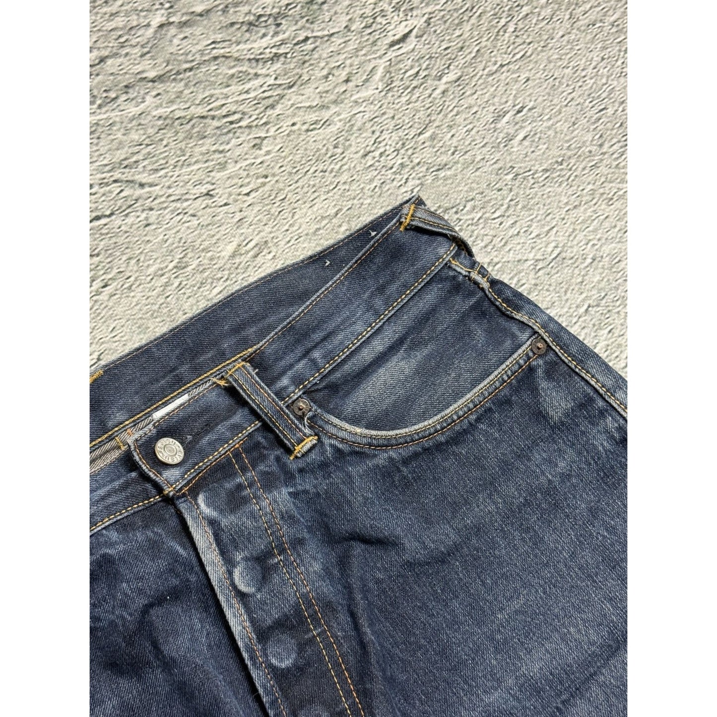Evisu jeans daicock big logo red selvedge denim