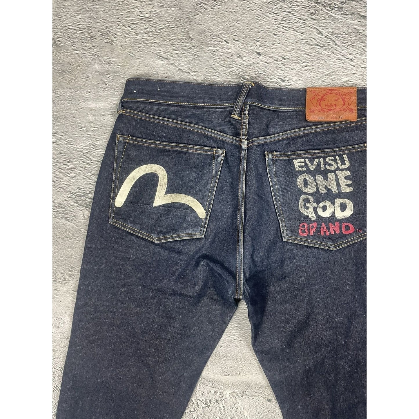 Evisu jeans vintage One God Brand selvedge denim vintage
