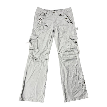 Saix vintage cargo pants beige military flared