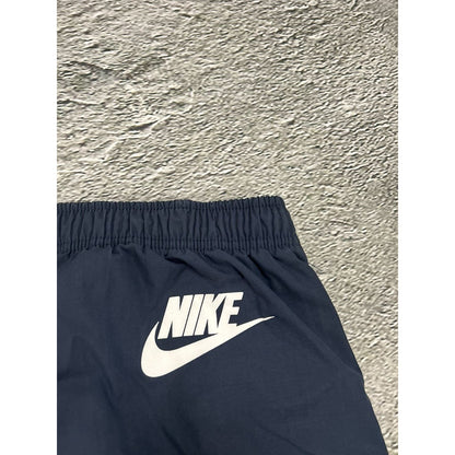 Nike vintage navy nylon track pants small swoosh drill Y2K