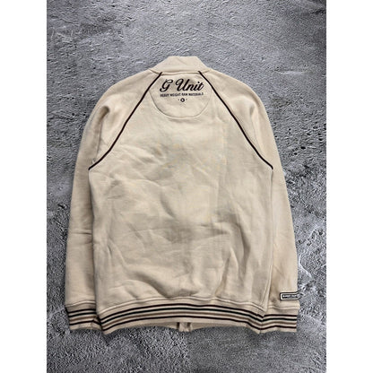 G Unit zip sweatshirt track jacket beige vintage