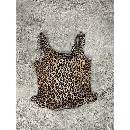 Dolce & Gabbana Cheetah Printed tank top sleeveless DG Y2K